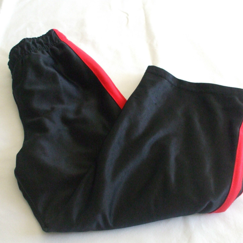 Athletic Works Black Satin Exercise Work Out Pants